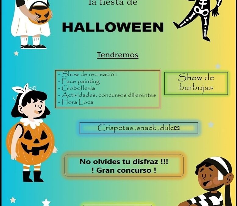 OCT 22 – Fiesta de Halloween Niños