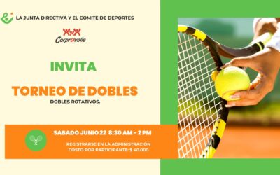 JUN 22 – Torneo de Tenis