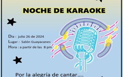 JUL 26 – Noche de Karaoke