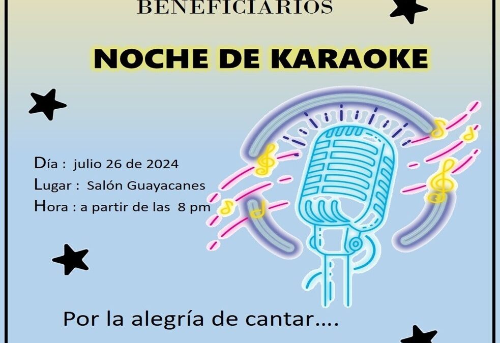 JUL 26 – Noche de Karaoke