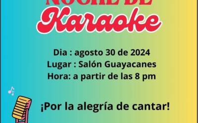 AGO 30 – Noche de Karaoke