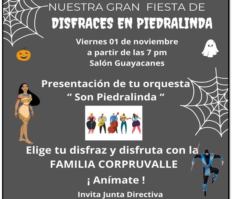 NOV 01 – Fiesta de Halloween Adultos