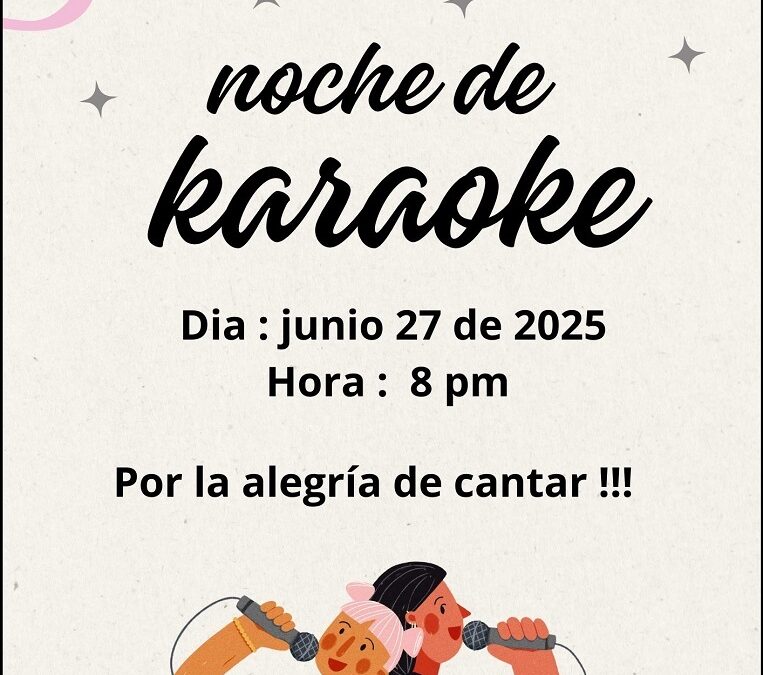 JUN 27 – Noche de Karaoke