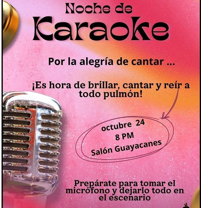 OCT 24 – Noche de Karaoke