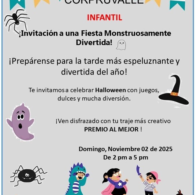 NOV 02 – Fiesta de Halloween Niños